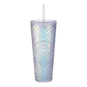 Starbucks Plastic Holiday 2022 Limited Iridescent Unicorn Jewel 16oz Tumbler Cup